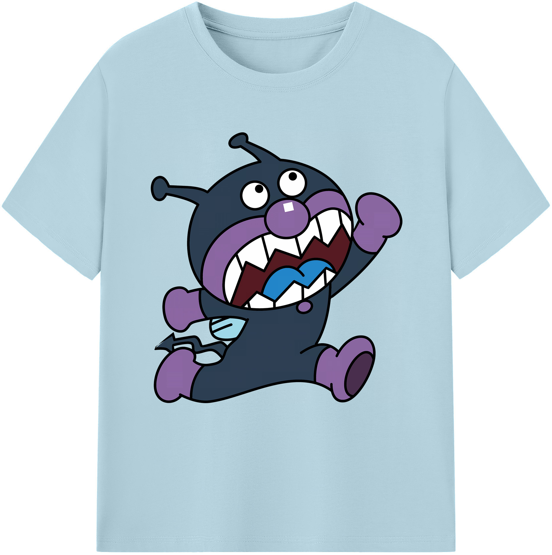 （画像用） アンパンマン Anpanman 綿100％半袖Tシャツ（フロントプリント）